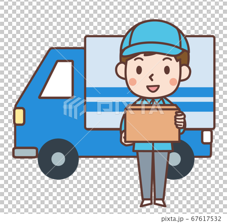 送貨員和快遞卡車 送貨員和快遞卡車 67617532