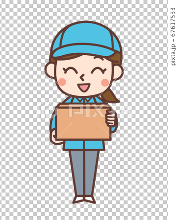 帶行李的送貨女人 67617533