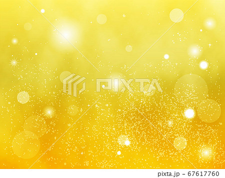 綺麗なパーティクル背景素材 黄色のイラスト素材