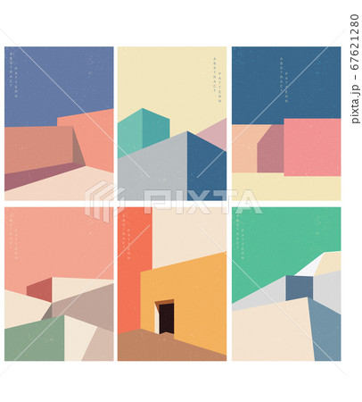 Abstract architecture background with geometric Abstract architecture background with geometric 67621280