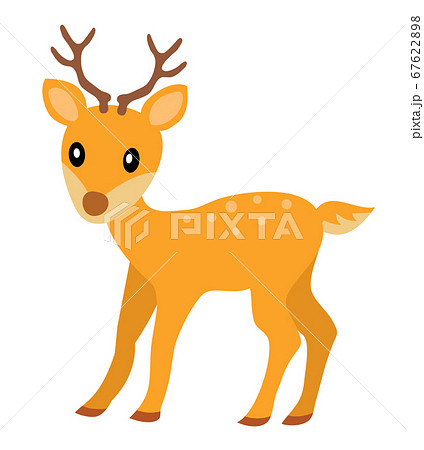 かわいい小鹿のイラスト素材