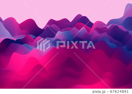 背景-波-色-カラー-抽象-素材 67624891