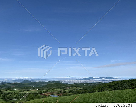 草原と青空 草原と青空 67625203