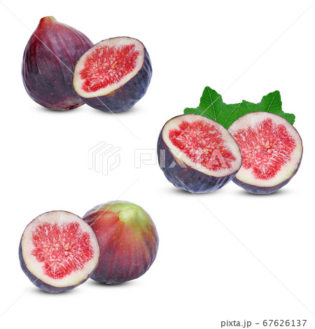 figs sweet fruit on white background. 67626137