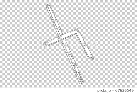 88星座影あり線なし白じょうぎ座 88星座影あり線なし白じょうぎ座 67626549