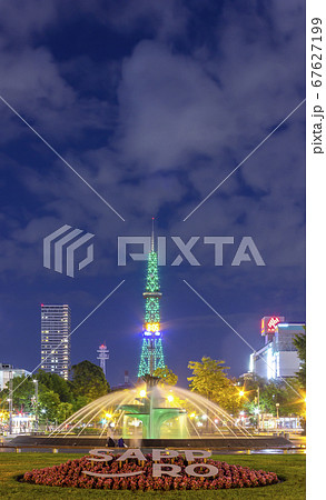 札幌都市夜景、さっぽろテレビ塔 67627199