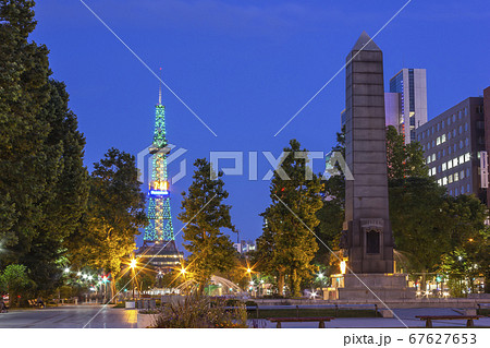 札幌都市夜景、さっぽろテレビ塔 札幌都市夜景、さっぽろテレビ塔 67627653