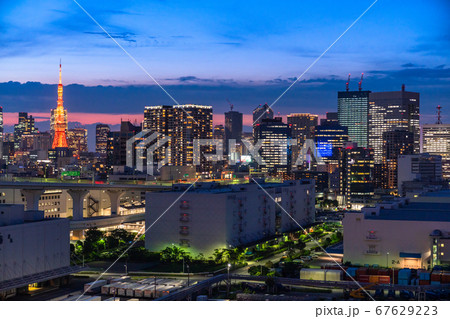 《東京都》東京ベイエリアの夜景 《東京都》東京ベイエリアの夜景 67629223