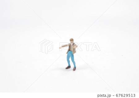 a fun of scale human figure on the board 67629513