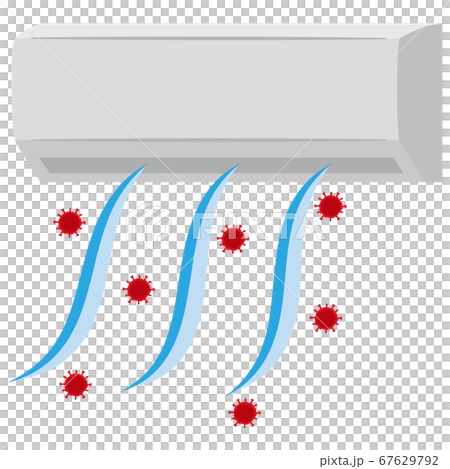 來自空調和冠狀病毒的冷風 67629792