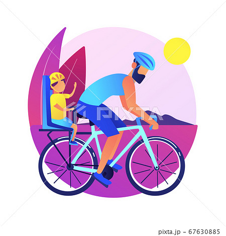 Couple on bicycles vector concept metaphor 67630885