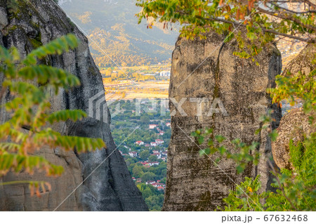 View Between the Rocks at the Kalambaka Village View Between the Rocks at the Kalambaka Village 67632468