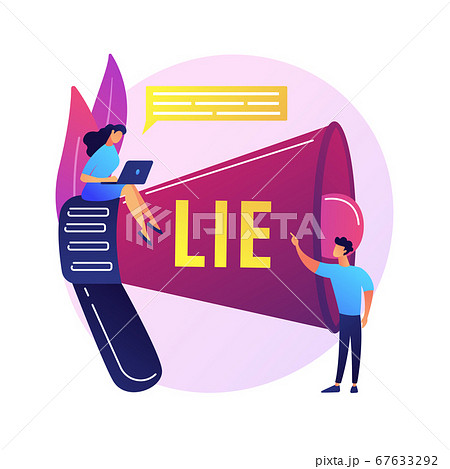 Telling lies vector concept metaphor Telling lies vector concept metaphor 67633292