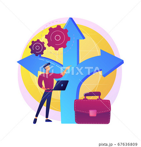 Decision management vector concept metaphor 67636809