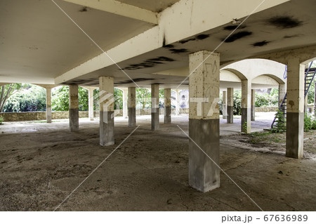 Old abandoned premises with columns Old abandoned premises with columns 67636989