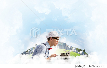 Creative inspiration of young writer. 67637220