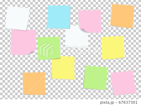 粘滯便箋的插圖 67637301