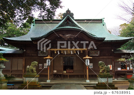 三國神社の拝殿：福井県坂井市三国 67638991