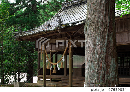 岩村の武並神社の本殿：岐阜県恵那市岩村町 67639034