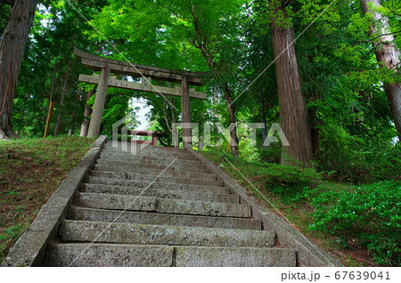 岩村の武並神社の参道:岐阜県恵那市岩村町 岩村の武並神社の参道:岐阜県恵那市岩村町 67639041