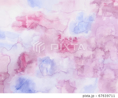 水彩の紫やピンクの背景 素材 青 質感のイラスト素材