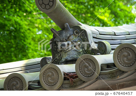 瑞巌寺の鬼瓦 瑞巌寺の鬼瓦 67640457