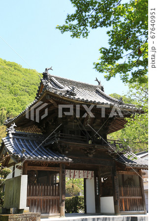 徳島県　春　東みよし町　新四国曼陀羅霊場 65番　願成寺 67640951