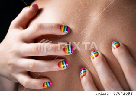 Photo of hugging two nude women, close-up Photo of hugging two nude women, close-up 67642092