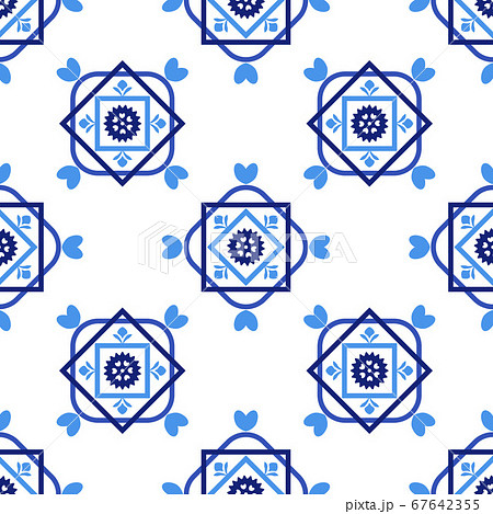 Azulejos portuguese traditional ornamental tile 67642355