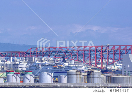 大阪　大阪湾 港湾風景　　　 67642417