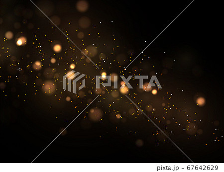 Golden dust sparks. 67642629