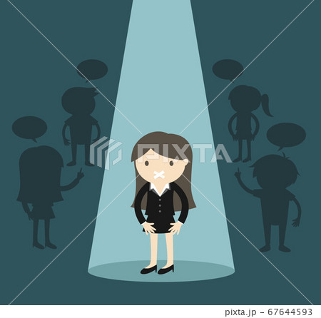 Business concept, Business woman standing alone in Business concept, Business woman standing alone in 67644593