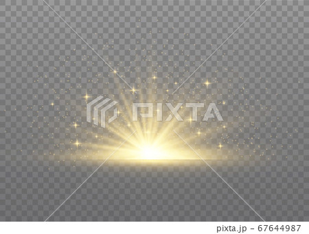 Sun ray light. 67644987
