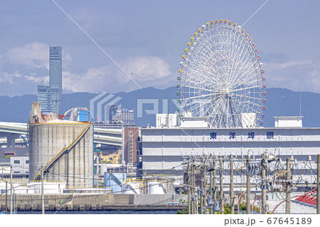 大阪　大阪湾 港湾風景　　　 67645189