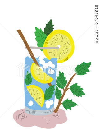 Vector art of a glass of lemonade Vector art of a glass of lemonade 67645318