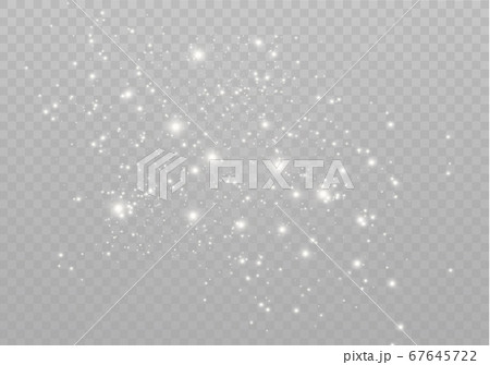 White dust sparks. 67645722