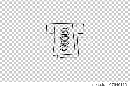 アナログ手書き風のゆるいタッチのアイコン:ATMの出入金 アナログ手書き風のゆるいタッチのアイコン:ATMの出入金 67646113