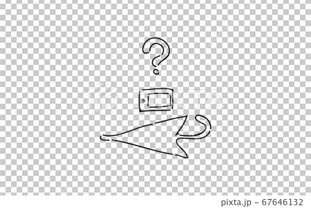 Analog handwriting style loose touch icon: Lost property Analog handwriting style loose touch icon: Lost property 67646132