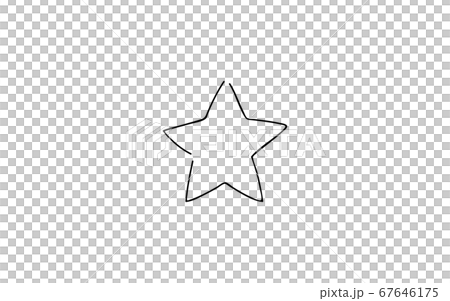 模擬手寫風格的鬆動觸摸圖標:星形 模擬手寫風格的鬆動觸摸圖標:星形 67646175