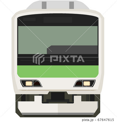 ドット絵風のe231系500番台 山手線 のイラスト素材
