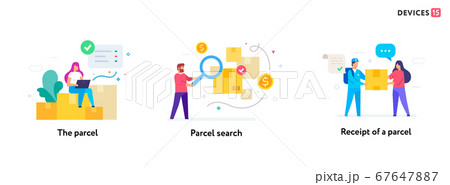 people and premises. set of icons, illustration 67647887