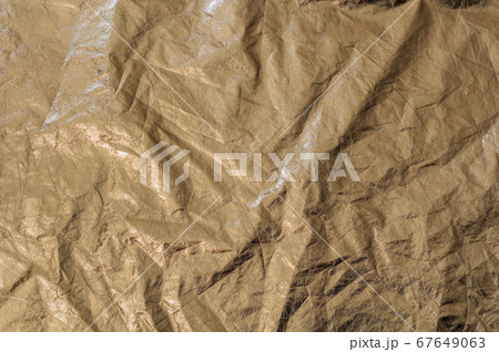 Texture golden fabric reflector, simple, crumpled gold 67649063