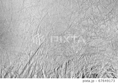 Texture silvery fabric reflector, simple background 67649173