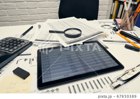 Business analysis and accounting concept - Office 67650389