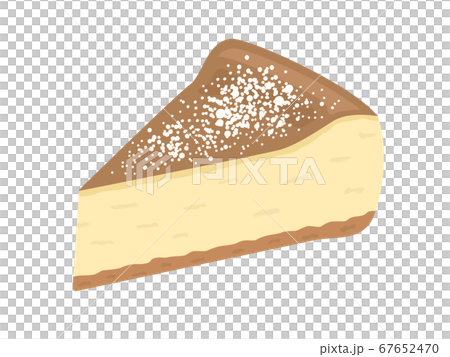 カットされたチーズケーキのイラスト 67652470