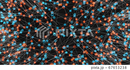 Digital network of connected online cloud storage and user Digital network of connected online cloud storage and user 67653238