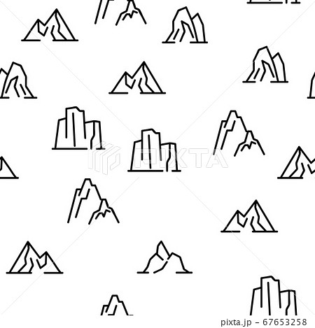 Ridge Different Form Vector Seamless Pattern 67653258