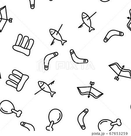 Prehistoric Primitive Vector Seamless Pattern 67653259