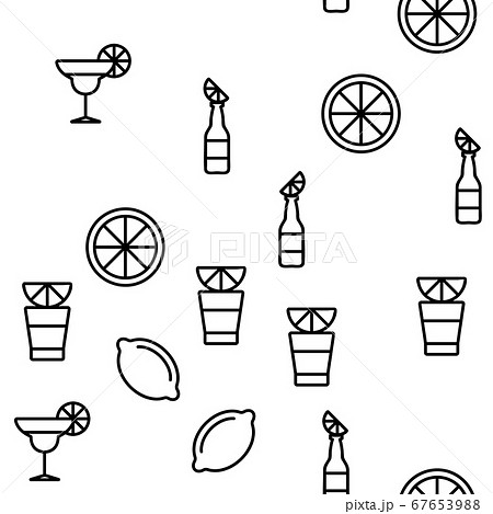 Lime Fruit Vector Seamless Pattern Lime Fruit Vector Seamless Pattern 67653988