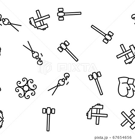 Blacksmith Vector Seamless Pattern 67654656